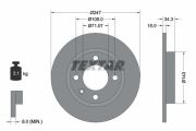TEXTAR T92048200 Тормозной диск