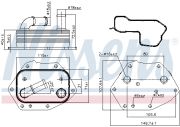NISS  Масляный радиатор JAGUAR XF (X250) (08-) 2.2 D