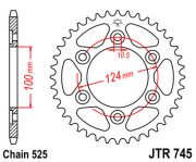 JT SPROCKETS MO 115-561-38 Звезда 38зуб. Ducati 944ST4S`01-/1000
