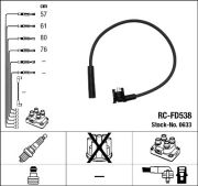 NGK NGKRCFD538 Комплект высоковольтных проводов на автомобиль FORD FIESTA