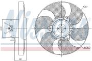 NISS NIS85900 Вентилятор  SKODA FELICIA (6U) (94-) 1.9 D на автомобиль SKODA FELICIA