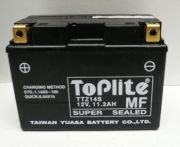 TOPLITE TTZ14S 12V,11,2Ah,д. 150, ш. 87, в.110, электролит в к-те, вес 3,9 кг EN 230 на автомобиль HONDA NM4