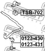 FEBEST FE TSB-702 Втулка стабілізатора
