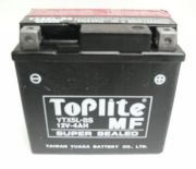 TOPLITE YTX5LBS 12V 4Ah,д. 114, ш. 71, в. 106, электролит в к-те, вес 3,5 кг