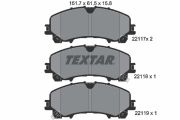 TEXTAR T2211701 Тормозные колодки дисковые на автомобиль INFINITI QX50