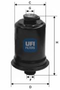 UFI 31.712.00 Топливный фильтр