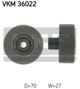 SKF VKM36022 Паразитный / ведущий ролик, поликлиновой ремень