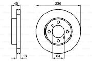 Bosch 0986478572 Гальмівний диск