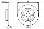 Bosch 0986479128 Гальмівний диск