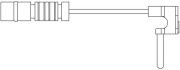 QB QBWS0171A Сигнализатор износа тормозных колодок (к-кт 2шт) на автомобиль MERCEDES-BENZ E-CLASS
