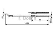 Bosch 1 987 477 833 Трос, стояночная тормозная система