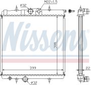 Nissens NIS63708A Радиатор PT 206(98-)1.1 i(+)[OE 1330.F9]