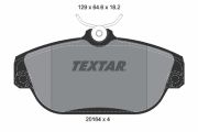 TEXTAR T2016402 Тормозные колодки дисковые