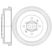 SANGSIN SBSD1093 шт. Тормозной диск