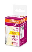 LKQ OSR4058075068377 Лампа світлодіодна LEDSCLP40 4W/827 230V FIL E14 FS1 OSRAM