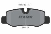 TEXTAR T2210101 Тормозные колодки дисковые на автомобиль MERCEDES-BENZ EVITO