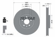 TEXTAR T92074003 Тормозной диск на автомобиль PEUGEOT 806