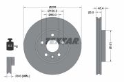 TEXTAR T92277103 Тормозной диск на автомобиль OPEL ASTRA