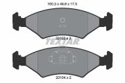 TEXTAR T2310301 Тормозные колодки дисковые