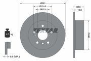 TEXTAR T92257803 Тормозной диск на автомобиль TOYOTA CAMRY