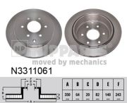 NIPPARTS N3311061 Тормозной диск на автомобиль NISSAN PATROL
