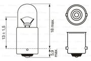 Bosch 1987302508 Автомобильная лампа standart 24V WV