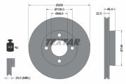 TEXTAR T92026000 Тормозной диск на автомобиль AUDI 100