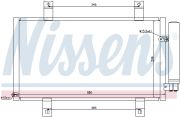NISSENS NIS94934 Конденсер MZ RX-8(03-)1.3 WANKEL(+)[OE F151-61-480] на автомобиль MAZDA RX-8