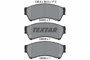 TEXTAR T2458206 Тормозные колодки дисковые на автомобиль MAZDA 6