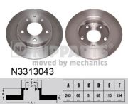 NIPPARTS N3313043 Тормозной диск на автомобиль MAZDA 3