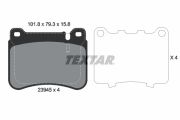 TEXTAR T2394501 Тормозные колодки дисковые на автомобиль MERCEDES-BENZ CLC-CLASS