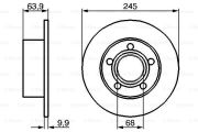 Bosch 0 986 479 B22 Тормозной диск