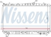 NISSENS NIS61633 Радиатор BUICK EXCELLE(04-)1.6 i 16V(+)[OE P96553378] на автомобиль DAEWOO NUBIRA