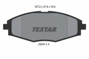 TEXTAR T2324102 Тормозные колодки дисковые