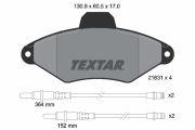 TEXTAR T2163102 Тормозные колодки дисковые