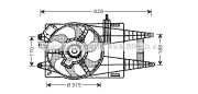 DENSO AFT7520 FT Punto Restyling 1.2 8V / 1 Вентилятор на автомобиль FIAT IDEA