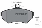 TEXTAR T2194502 Тормозные колодки дисковые на автомобиль SEAT AROSA