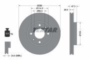 TEXTAR T92136600 Тормозной диск