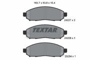 TEXTAR T2422704 Тормозные колодки дисковые на автомобиль NISSAN PATHFINDER