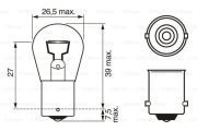 BOSCH 1987302214 Автомобильная лампа накаливания, фара заднего хода на автомобиль MAZDA PREMACY
