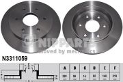 NIPPARTS N3311059 Тормозной диск на автомобиль INFINITI QX56