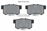 TEXTAR T2423101 Тормозные колодки дисковые