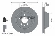 TEXTAR T92121903 Тормозной диск