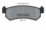 TEXTAR T2407101 Тормозные колодки дисковые