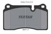 TEXTAR T2021701 Тормозные колодки дисковые