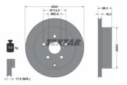 TEXTAR T92082600 Тормозной диск