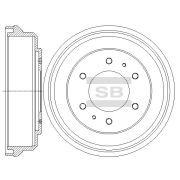 SANGSIN SBSD4325 шт. Тормозной диск