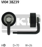 SKF VKM38239 Натяжной ролик, поликлиновой  ремень на автомобиль BMW X5