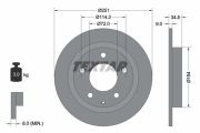 TEXTAR T92169300 Тормозной диск