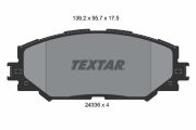 TEXTAR T2433601 Тормозные колодки дисковые на автомобиль TOYOTA PREMIO